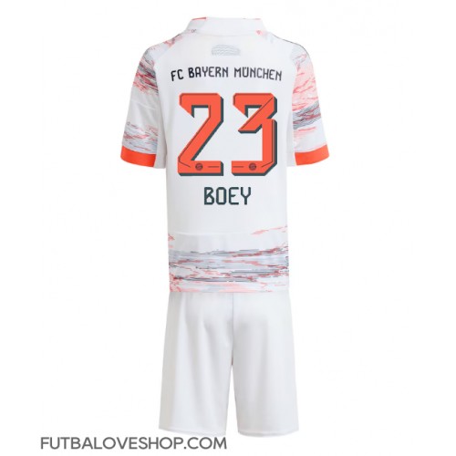 Dres Bayern Munich Sacha Boey #23 Preč pre deti 2025-26 Krátky Rukáv (+ trenírky)